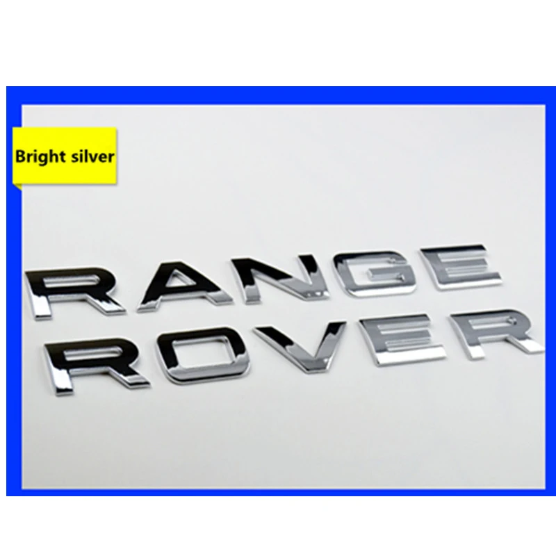 

Глянцевый черный матовый серебристый стальной серый хромированный стиль автомобильный Стайлинг капот багажник буквы логотип значок наклейка для LAND RANGE ROVER