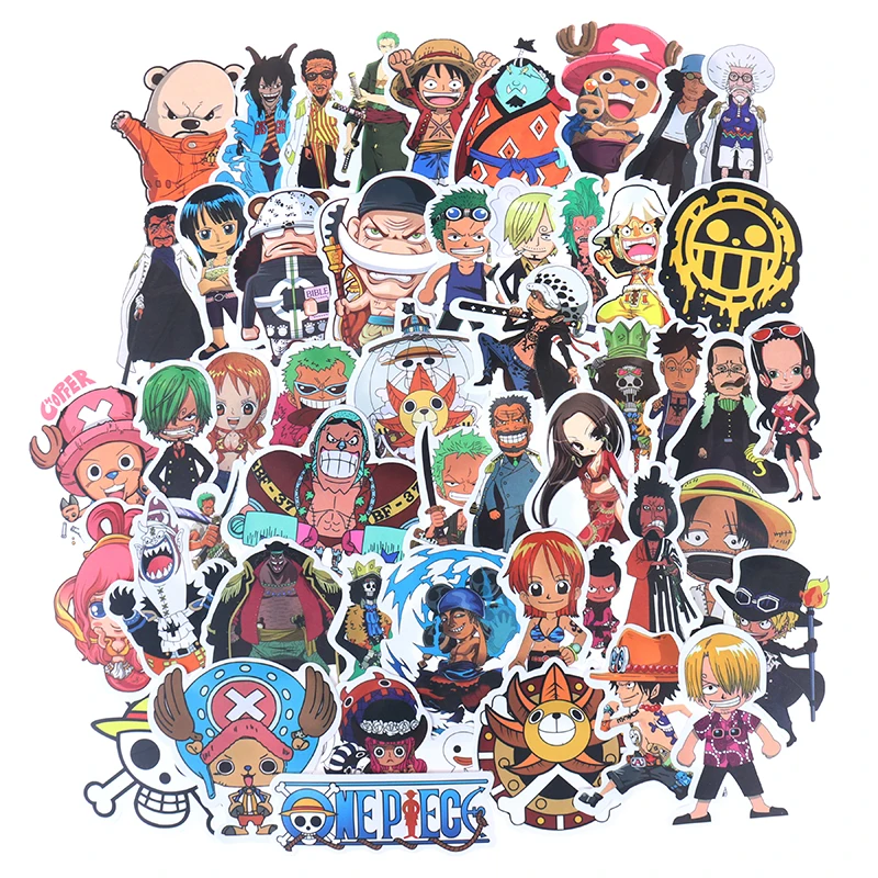 50pcs/Pack Anime One Pieces Cartoon Stickers Waterproof Skateboard Motorcycle Guitar Luggage Laptop Bicycle Sticker Kids Toys
50pcs/Pack Anime One Pieces Cartoon Stickers Waterproof Skateboard Motorcycle Guitar Luggage Laptop Bicycle Sticker Kids Toys