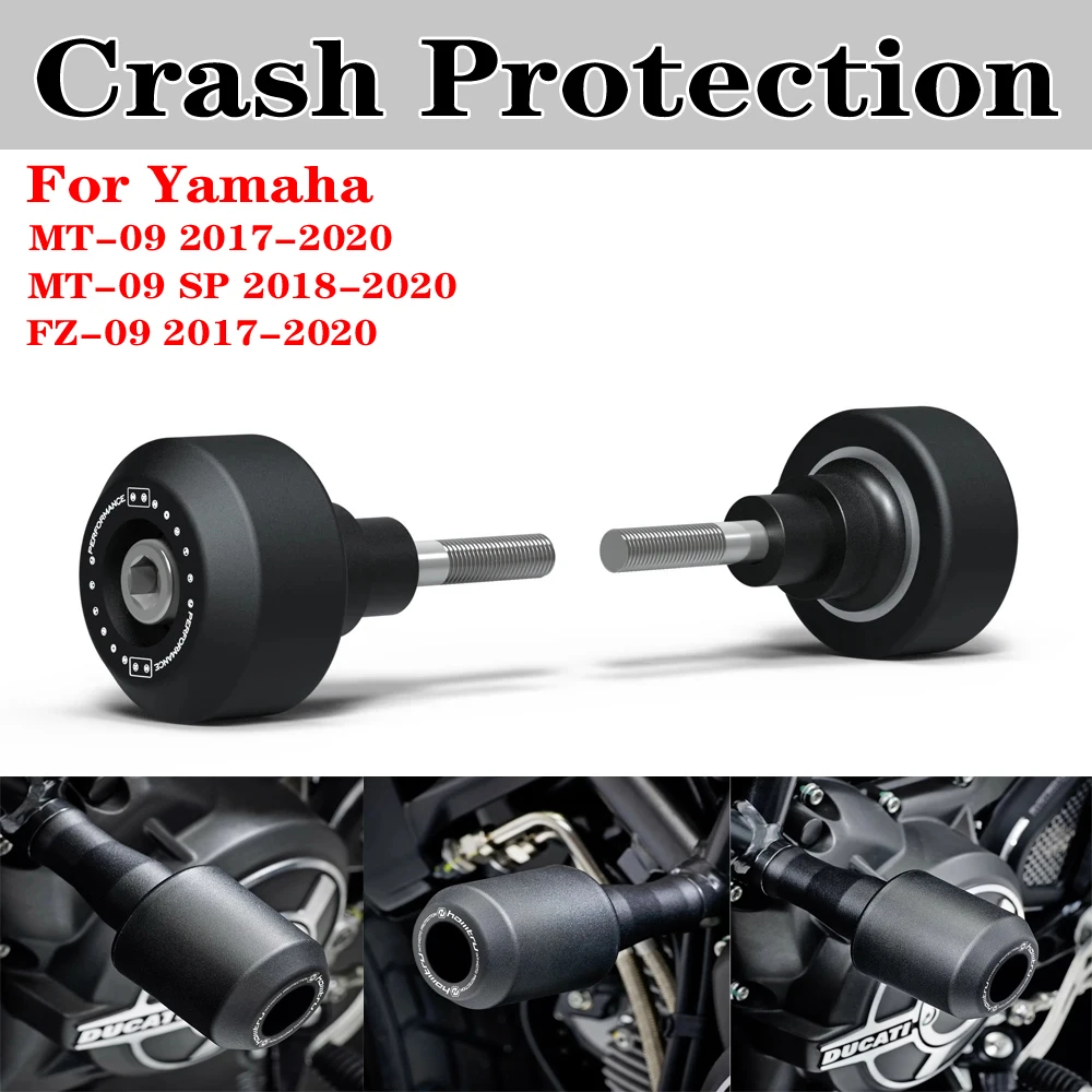 

For Ymaha MT-09 2017-2020 MT-09 SP 2018-2020 FZ-09 2017-2020 Crash Protection Bobbins