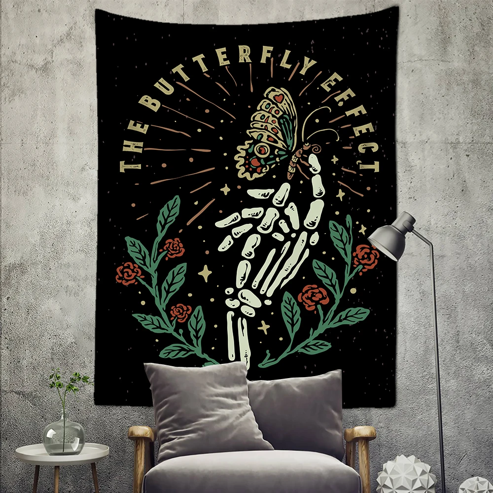Tarot Card Skull Tapestry Flowers And Plants Wall Hanging Bohemian Hippie Witchcraft Decoration Skull Decor Wall Blanket
Tarot Card Skull Tapestry Flowers And Plants Wall Hanging Bohemian Hippie Witchcraft Decoration Skull Decor Wall Blanket