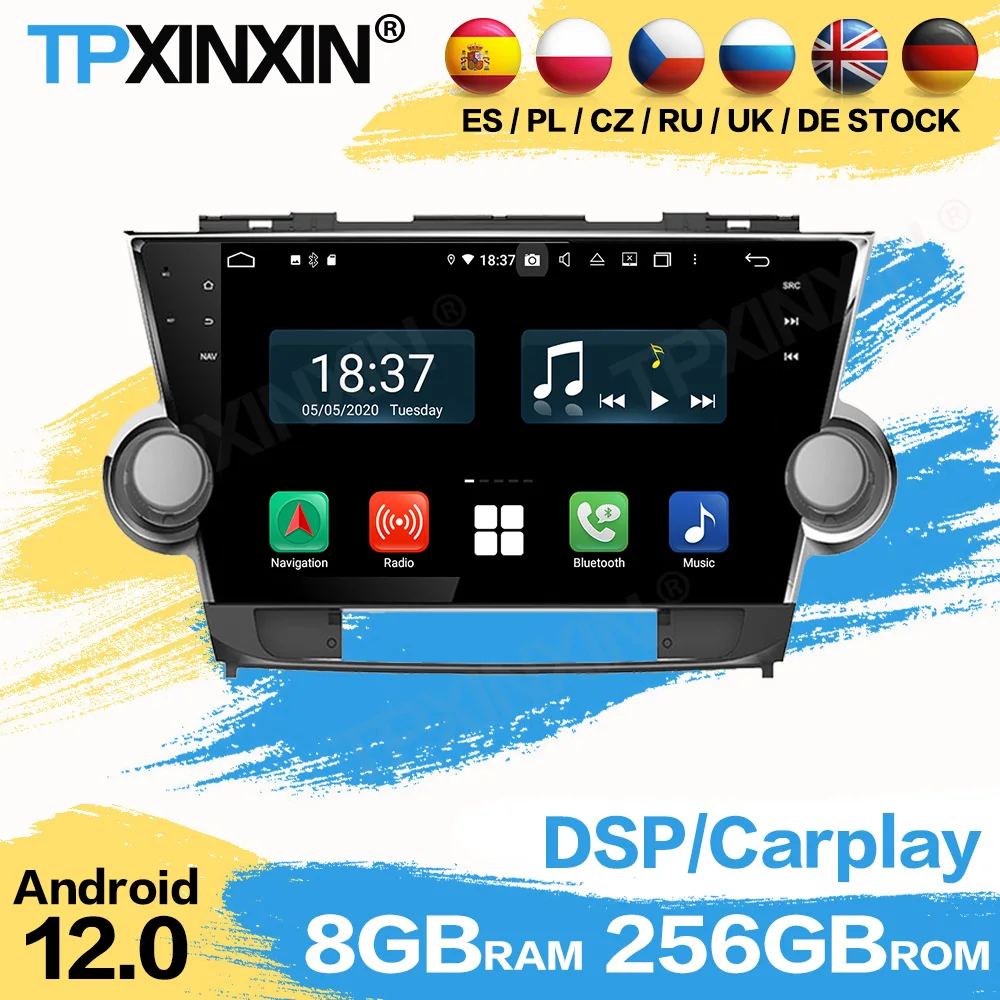 Car Radio Coche With Bluetooth Android For Toyota Highlander 2011 2012 2013 2014 GPS Navi Automotive Multimedia Stereo Receiver
Car Radio Coche With Bluetooth Android For Toyota Highlander 2011 2012 2013 2014 GPS Navi Automotive Multimedia Stereo Receiver