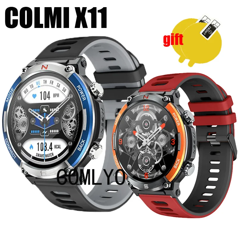 Силиконовый ремешок для COLMI X11, ремешок для смарт-часов, браслет, Защитная пленка для экрана
Силиконовый ремешок для COLMI X11, ремешок для смарт-часов, браслет, Защитная пленка для экрана