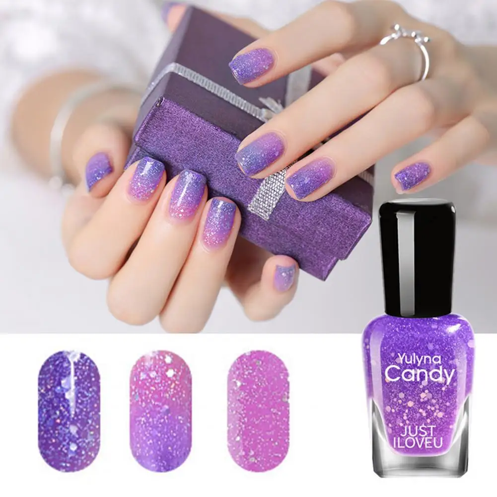 7ml Nail Polish Semi Permanent Temperature Color Changing Nail Varnish Shining Nail Art Gel Polish Manicure Designs DIY Nail Art
7ml Nail Polish Semi Permanent Temperature Color Changing Nail Varnish Shining Nail Art Gel Polish Manicure Designs DIY Nail Art