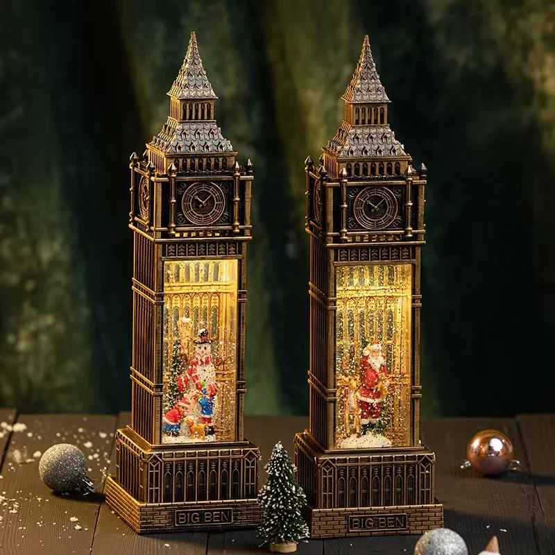 Santa Claus Snowman Big Ben Decorations Scene Arrangement Shooting Props Crafts Decorations Children's Gifts
Santa Claus Snowman Big Ben Decorations Scene Arrangement Shooting Props Crafts Decorations Children's Gifts