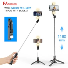 FANGTUOSI 1160mm Extended version bluetooth selfie stick fill light tripod with remote shutter for Android IOS 2022 latest hot FANGTUOSI 1160mm Extended version bluetooth selfie stick fill light tripod with remote shutter for Android IOS 2022 latest hot