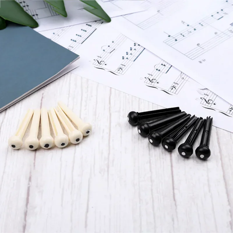 

Portable 6-String Guitar Bridge Pins Saddle Nut Acoustic Cattle Tailpiece Plastic Guitar Accessories for Acoustic Guitar Quality