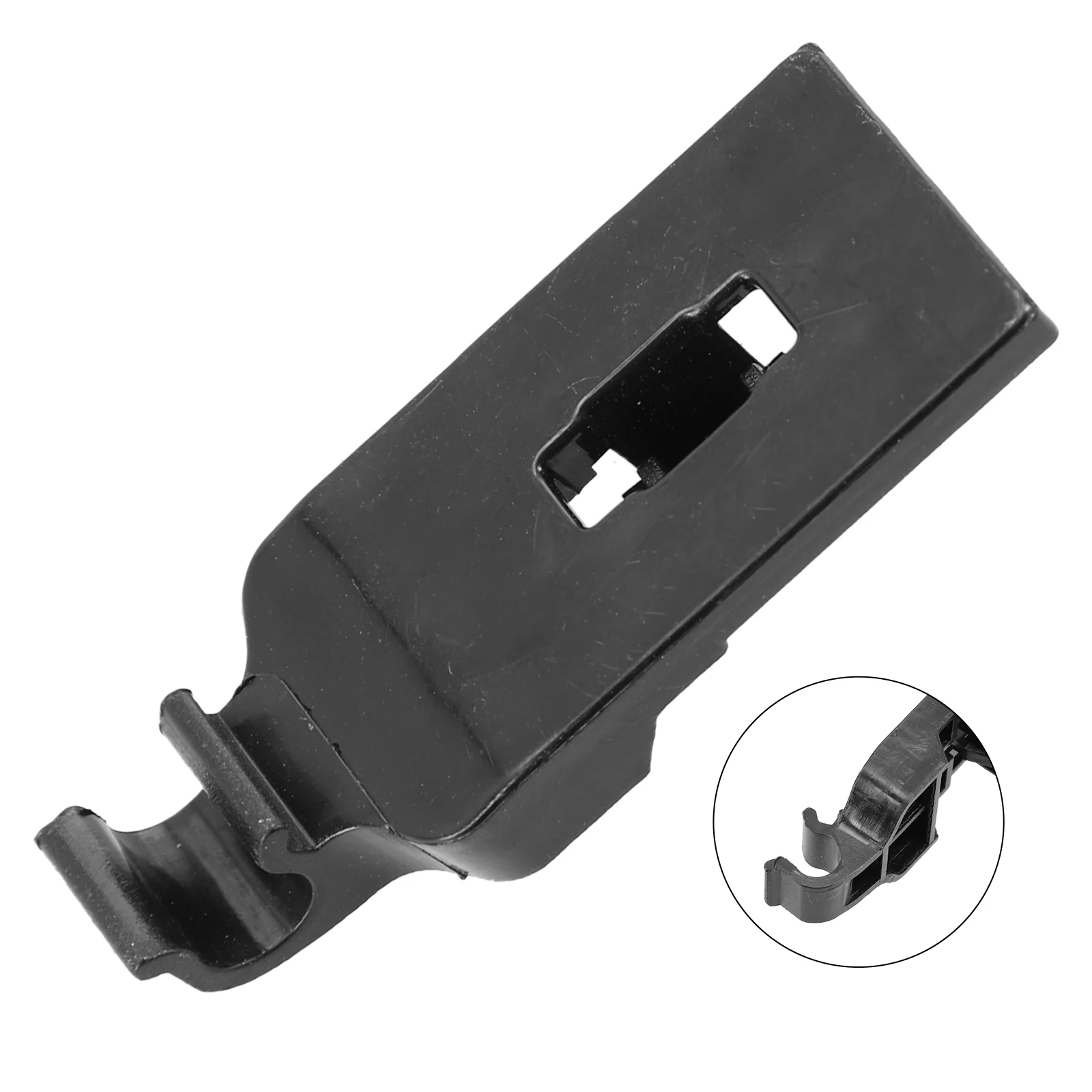 

High Quality Practical Brand New Rod Clamp Clip Hood Plastic Prop 53452-02140 Black Direct Replacement Hood Prop Rod Plastic