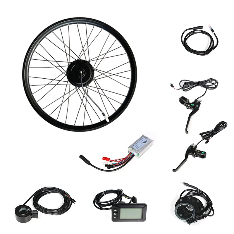 

36V 500W Rear Drive Motor Electric Ebike Conversion Kit Bicycle Drive Motor For 20inch 26inch Electric Snow E Bike Accessories