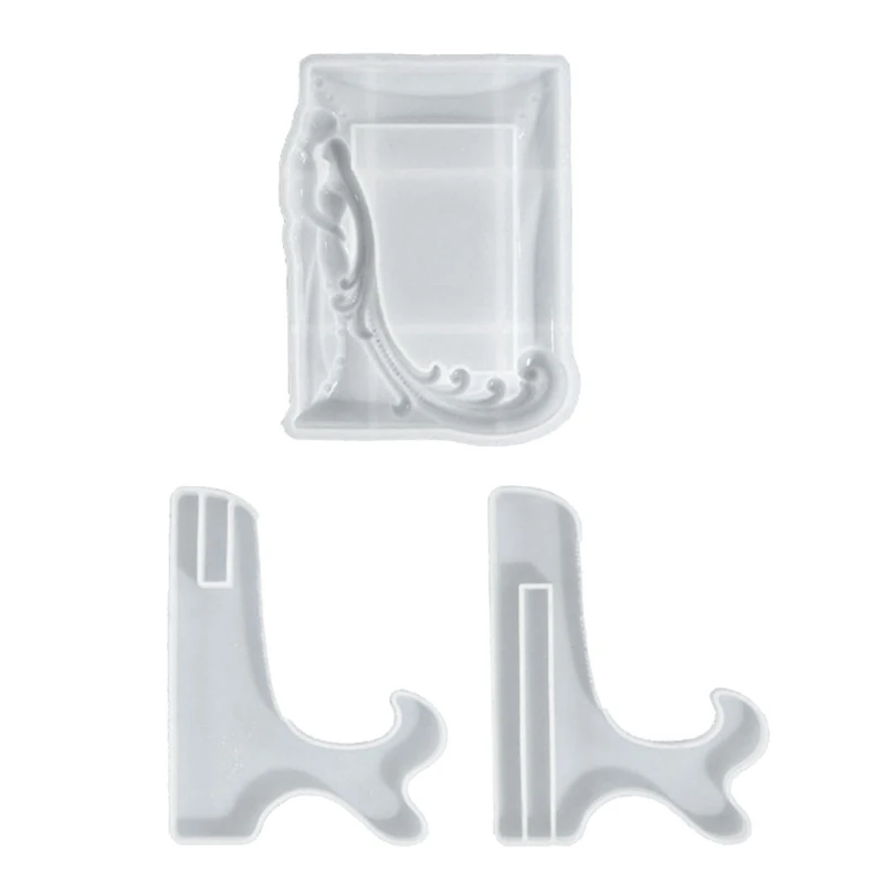 Форма для фоторамки, силиконовый держатель для пластин, форма для эпоксидного литья, для украшения дома, рамка для фотографий, держатель дисплея 41QC 
Форма для фоторамки, силиконовый держатель для пластин, форма для эпоксидного литья, для украшения дома, рамка для фотографий, держатель дисплея 41QC