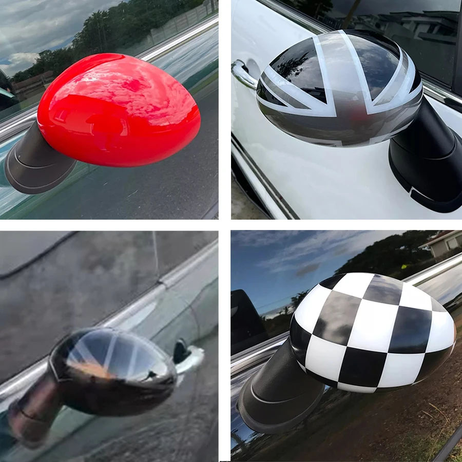 

2pcs Union Jack Shell Rear View Mirror Covers Stickers For M Coope r S club Country Pace R 55 R 56 R 57 R 58 R 59 R 60 R 61
