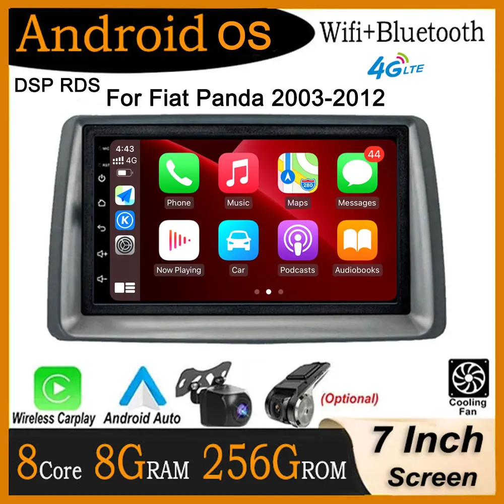 7” DSP HD Screen For FIAT Panda 2003 - 2012 Android 14 Car Player Radio Multimedia Carplay Navigation 4G Intelligent Stereo
7” DSP HD Screen For FIAT Panda 2003 - 2012 Android 14 Car Player Radio Multimedia Carplay Navigation 4G Intelligent Stereo