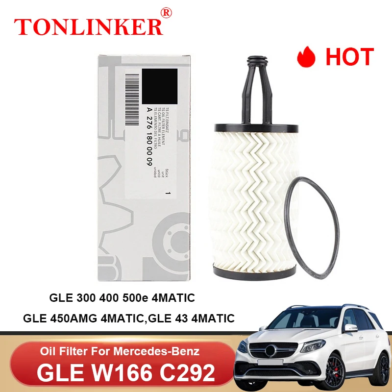 Масляный фильтр TONLINKER A2761800009 для Mercedes Benz GLE W166 2015-2018 GLE 300 400 450 500e AMG 43 4matic C292, автомобильные аксессуары
Масляный фильтр TONLINKER A2761800009 для Mercedes Benz GLE W166 2015-2018 GLE 300 400 450 500e AMG 43 4matic C292, автомобильные аксессуары