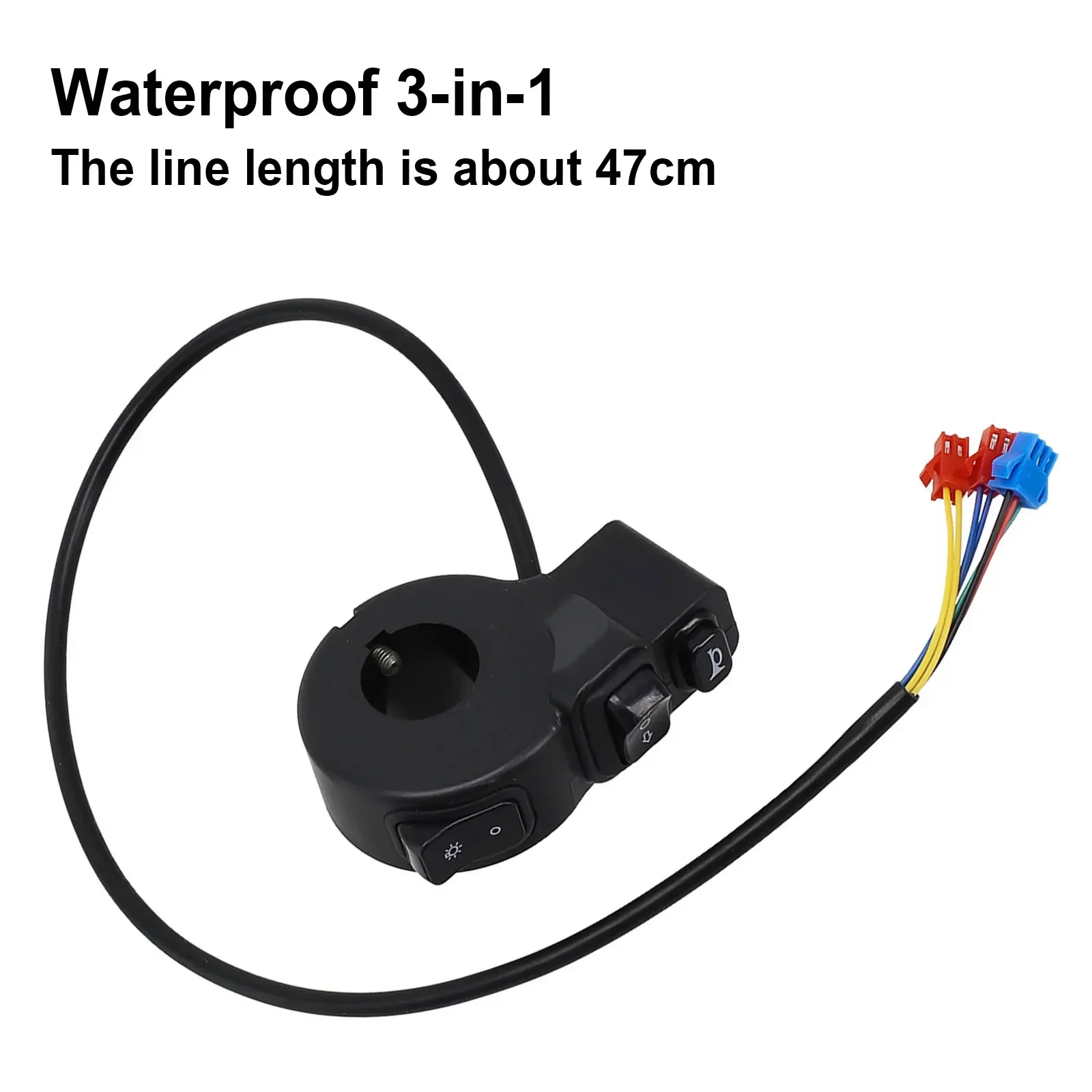 Universal E-bike Scooter Motorcycle Handlebar Switch Motor Light Switch ON OFF Button ATV Bike 24/36/48V Black
Universal E-bike Scooter Motorcycle Handlebar Switch Motor Light Switch ON OFF Button ATV Bike 24/36/48V Black