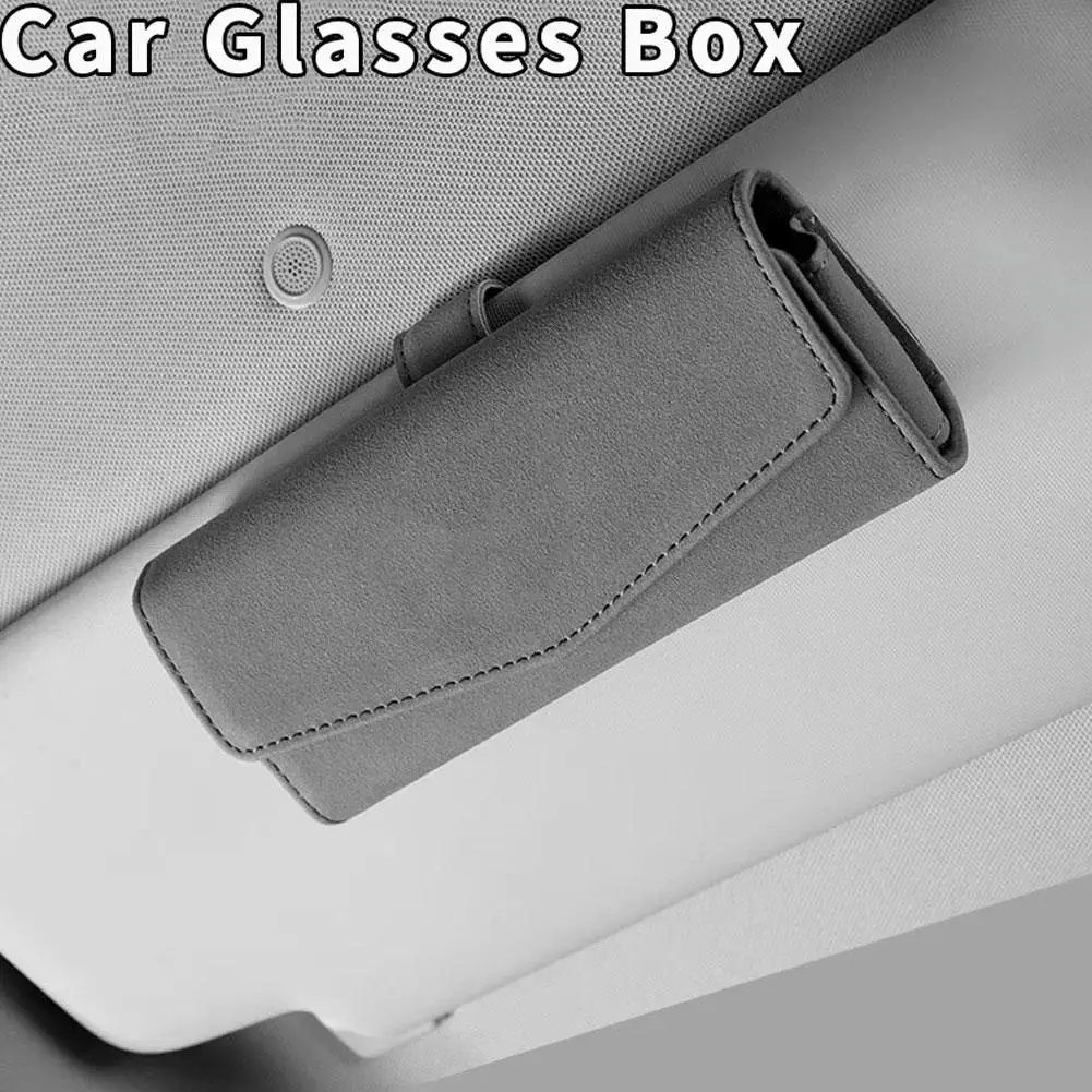 Car Sun Visor Sun Glasses Case Clip Hanger Fastener Sunglasses Holder PU Leather Card Ticket Storage Box Eyeglasses Holder
Car Sun Visor Sun Glasses Case Clip Hanger Fastener Sunglasses Holder PU Leather Card Ticket Storage Box Eyeglasses Holder