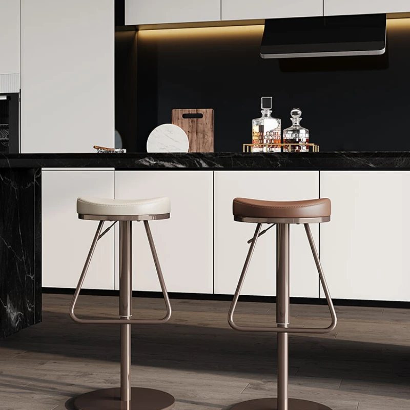 

Rotating Metal Reception Bar Stools Design Bank High Nordic Kitchen Counter Stools Modern Luxury Chair Sillas Furniture XR50BY