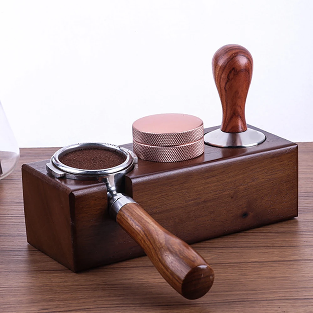 58mm Coffee Tamper Holder Espresso Portafilter Station Tamper Stand Holder Support Base Rack Walnut Wood Coffee Accessories
58mm Coffee Tamper Holder Espresso Portafilter Station Tamper Stand Holder Support Base Rack Walnut Wood Coffee Accessories