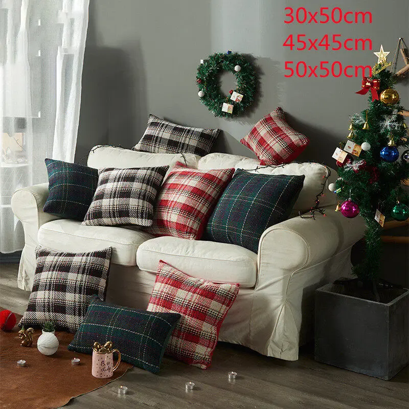 

30x50/45x45/50x50cm NEW Luxury knitted Plaids Decorative Pillows Cover Hand Knitting Yarn Plush Throw Pillows for Couch Chairs