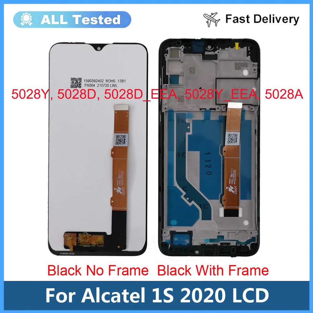 

For Alcatel 1S 2020 5028 5028Y 5028A 5028D LCD Display+Touch Screen Digitizer For Alcatel 1S 2020 LCD With Frame Repair Parts