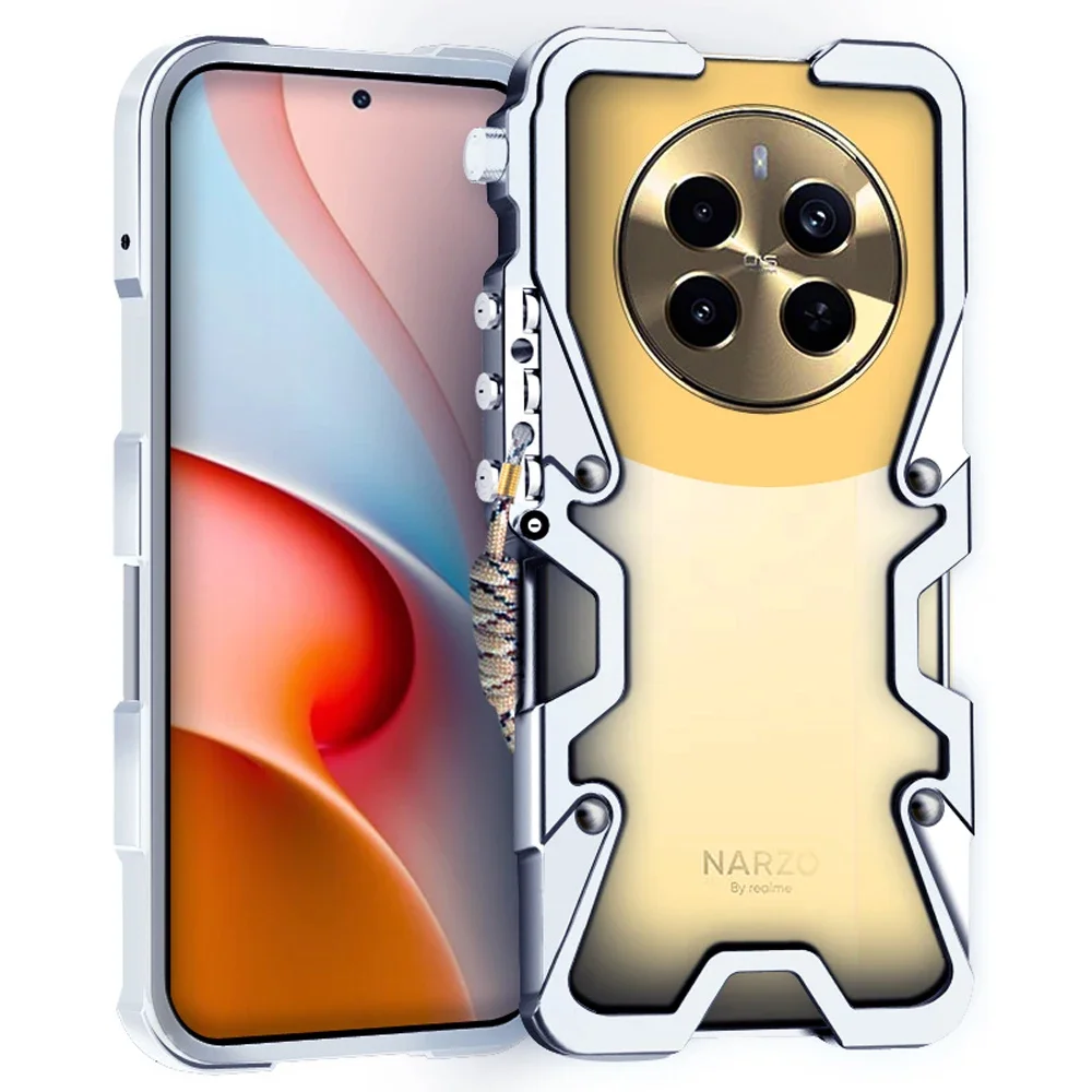 Противоударные Чехлы для Oppo Realme P1 Pro Чехол для Realme Narzo 70 Pro, алюминиевый бампер, металлический корпус
Противоударные Чехлы для Oppo Realme P1 Pro Чехол для Realme Narzo 70 Pro, алюминиевый бампер, металлический корпус