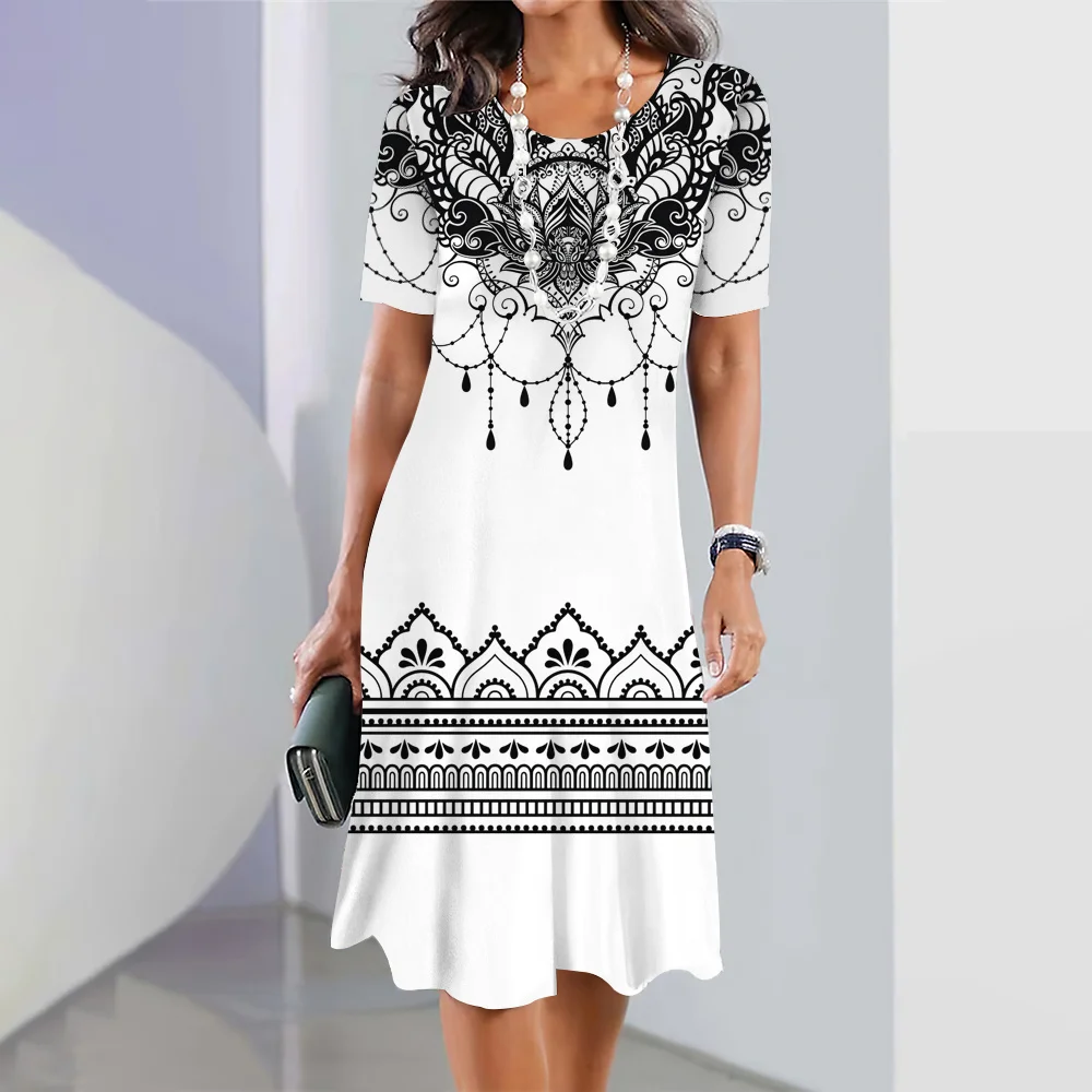 Fashion Dress Women Gradient 3D Print Pullover 5xl Harajuku Long O Neck Tops Short Sleeve Sexy Dress, Female Summer Dresses 7 Mallzona S176c2f2df0d447aca029774de71ded62F Fashion Dress Women Gradient 3D Print Pullover 5xl Harajuku Long O Neck Tops Short Sleeve Sexy Dress, Female Summer Dresses Mallzona