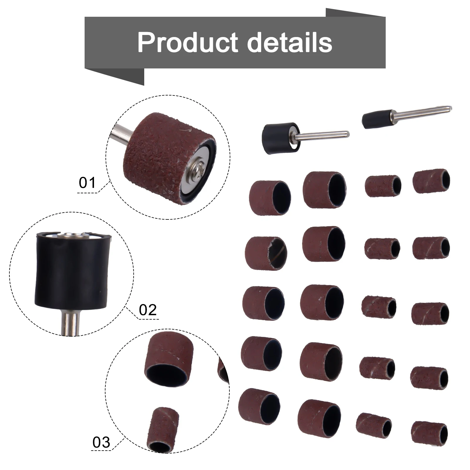 22Pcs Sanding Ring With-Rod Abrasive Rotary Tool Kit Sanding Drum Grinding Head Electric Drill Machine Grinding Sand Rin
22Pcs Sanding Ring With-Rod Abrasive Rotary Tool Kit Sanding Drum Grinding Head Electric Drill Machine Grinding Sand Rin