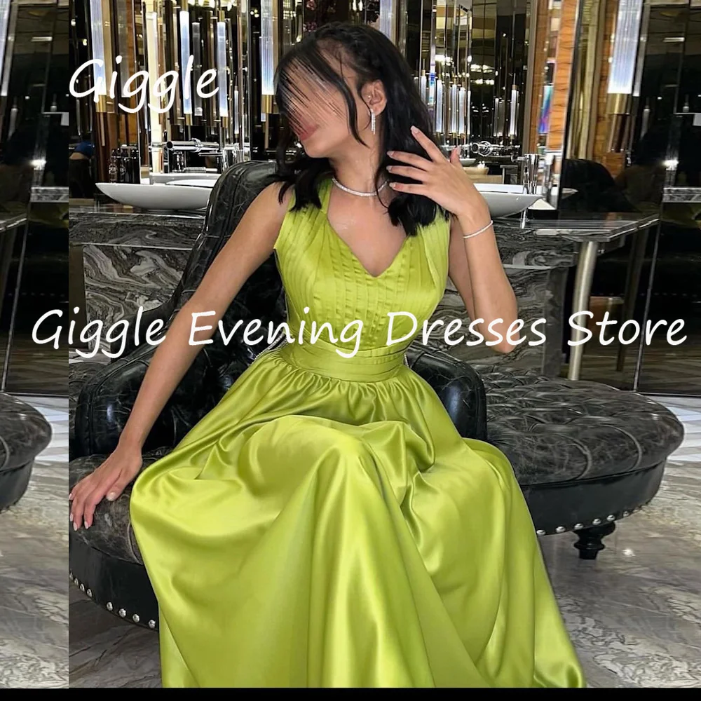 Giggle Satin A-line V-neck Popular Ruffle Arab Elegant Prom Gown Saudi Floor Length Evening Party Dresses for Women 2023
Giggle Satin A-line V-neck Popular Ruffle Arab Elegant Prom Gown Saudi Floor Length Evening Party Dresses for Women 2023