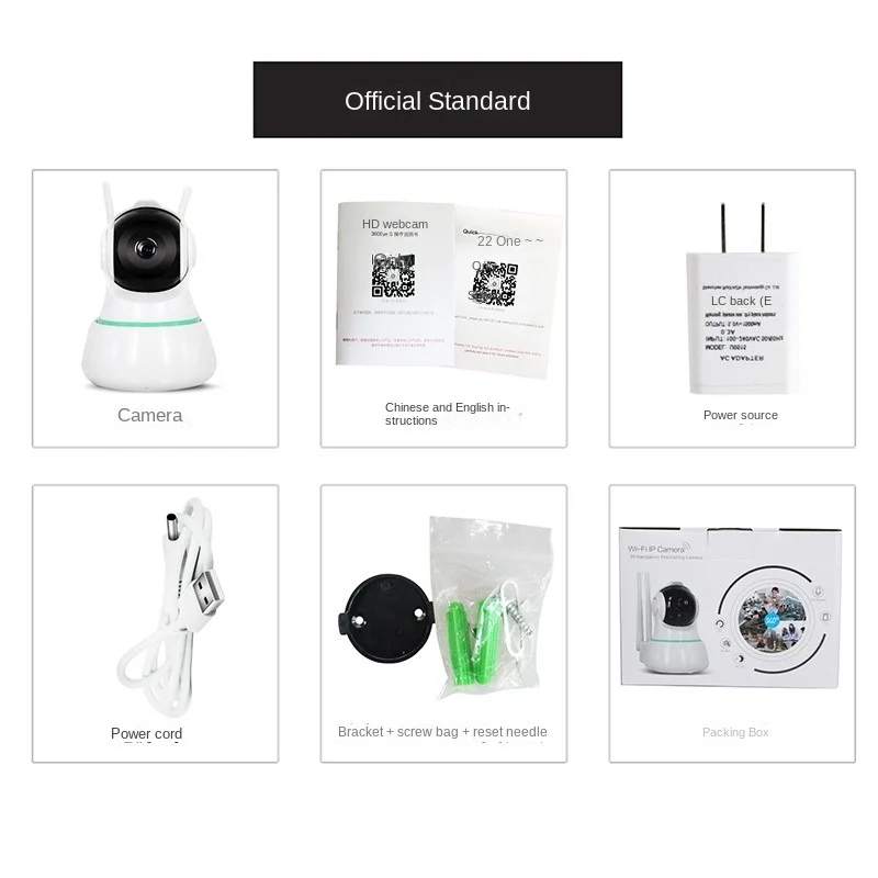 360eyes Shake Head 1080P HD Wireless Wifi Network Monitoring Camera Mobile Phone Remote Monitoring
360eyes Shake Head 1080P HD Wireless Wifi Network Monitoring Camera Mobile Phone Remote Monitoring