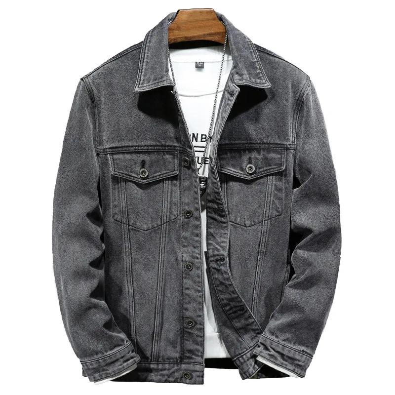 2023 New Autumn Men's Retro Gray Denim Jacket Fashion Casual Cotton Cowboy Coat Male Brand Clothes Plus Size 5XL 6XL 7XL
2023 New Autumn Men's Retro Gray Denim Jacket Fashion Casual Cotton Cowboy Coat Male Brand Clothes Plus Size 5XL 6XL 7XL