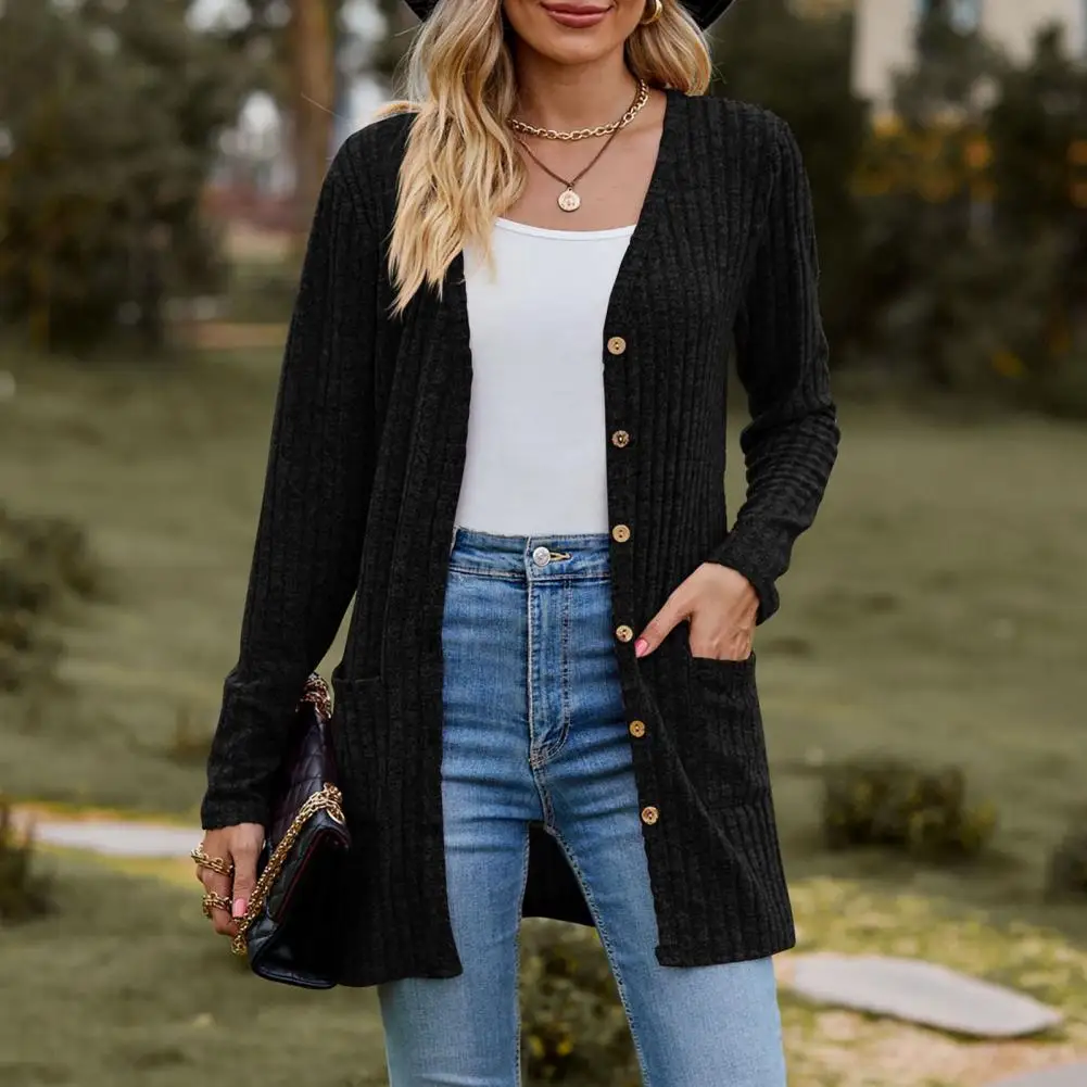 Women Solid Color Cardigan Cozy Knitted Women's Fall/winter Jackets with Soft Elastic Fabric Long Sleeves for Warmth
Women Solid Color Cardigan Cozy Knitted Women's Fall/winter Jackets with Soft Elastic Fabric Long Sleeves for Warmth