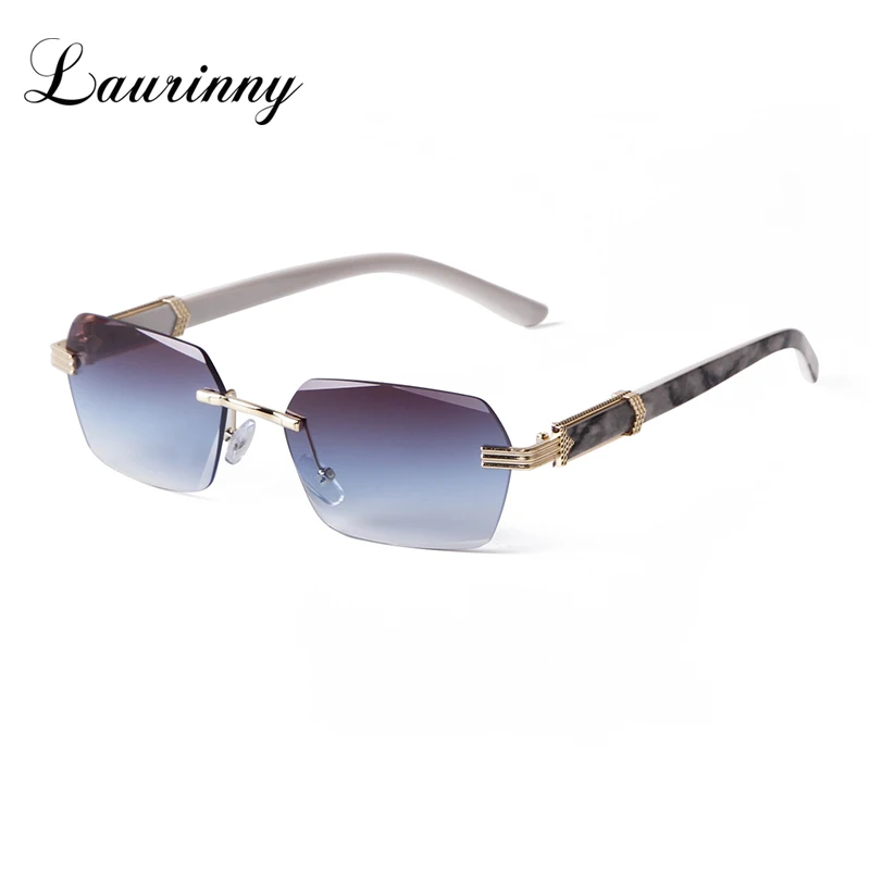 

New Rimless Sunglasses For Women Fashion Vintage Luxury Sunglasses Unisex Street Shooting Wild Tide Ocean Film Sun Glasses