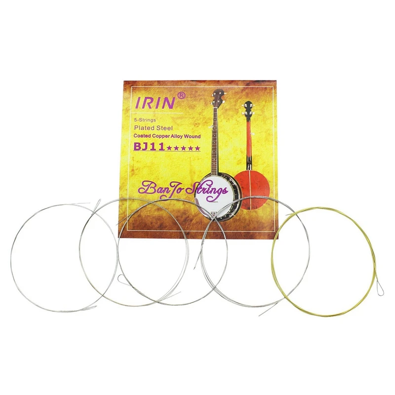 IRIN 5Pcs/Set BJ11 Banjo String Stainless Steel Coated Copper Alloy Wound (.009-.020)
IRIN 5Pcs/Set BJ11 Banjo String Stainless Steel Coated Copper Alloy Wound (.009-.020)
