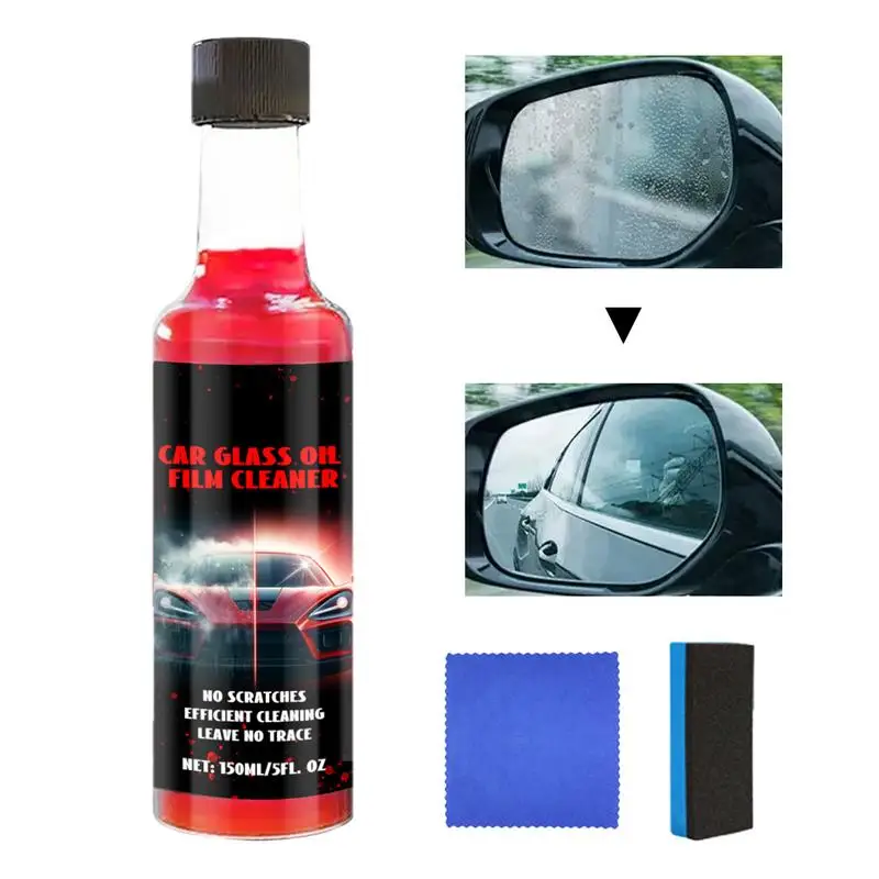 

Windshield Oil Remover Auto Glass Oil Film Remover 150ml Car Windshield Cleaner Glass Film Removal Fluid For Car Window Remove