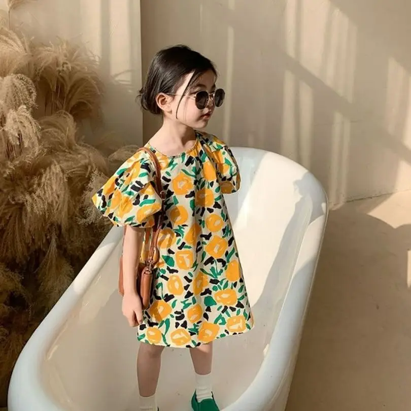 New Girls Summer Princess Dress Breathable Short-Sleeved Dress Lady Sweet Floral Vestidos Children'S Clothing Baby Kids Clothes
New Girls Summer Princess Dress Breathable Short-Sleeved Dress Lady Sweet Floral Vestidos Children'S Clothing Baby Kids Clothes