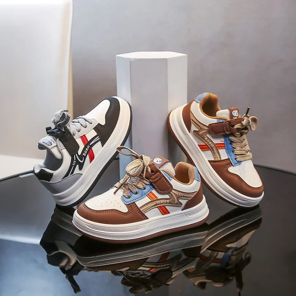 أحذية رياضية من جلد البولي يوريثان للأطفال، أحذية رياضية عصرية للمراهقين، أحذية رياضية مضادة للانزلاق ومقاومة للماء للأولاد والبنات أحذية رياضية من جلد البولي يوريثان للأطفال، أحذية رياضية عصرية للمراهقين، أحذية رياضية مضادة للانزلاق ومقاومة للماء للأولاد والبنات