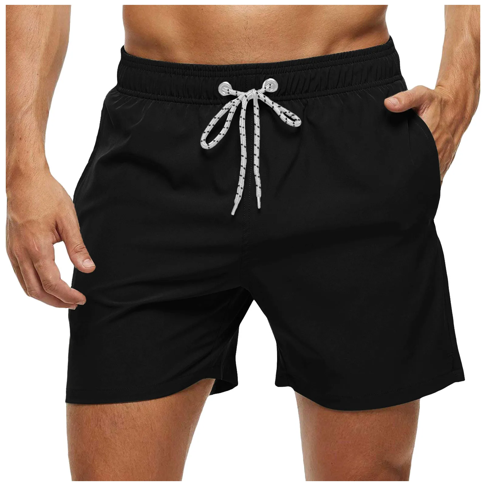 Men's Summer Shorts Solid Color Quick-drying Seaside Vacation Sports Shorts With Mesh Drawstring Swimming Trunks
Men's Summer Shorts Solid Color Quick-drying Seaside Vacation Sports Shorts With Mesh Drawstring Swimming Trunks