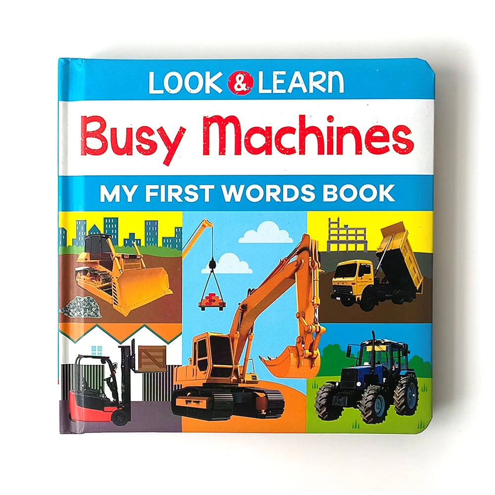 

Children's Busy Machine 0-6 Years Old Kindergarten Painting Enlightenment Early Education Thick Hardcover Hardshell Book