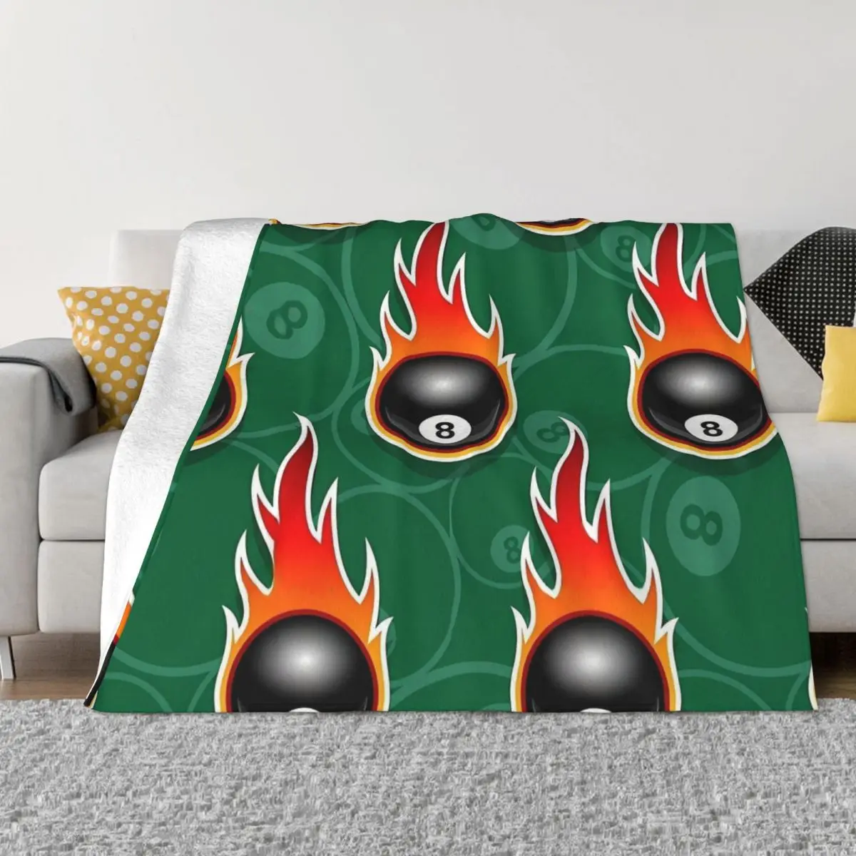 Billiards Cue Sport Pool Snooker Games Blanket Flannel Black 8 Ball Pocket Flaming Fire Falling Green Cozy Soft FLeece Bedspread
Billiards Cue Sport Pool Snooker Games Blanket Flannel Black 8 Ball Pocket Flaming Fire Falling Green Cozy Soft FLeece Bedspread
