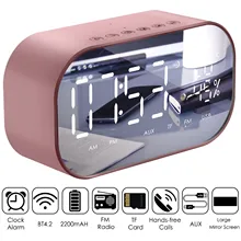Alarm Clock LED Mirror Multifunction Wireless Bluetooth 5.0 Alarm Clock Music Player Electronic Digital Desktop Clock with Radio
Alarm Clock LED Mirror Multifunction Wireless Bluetooth 5.0 Alarm Clock Music Player Electronic Digital Desktop Clock with Radio