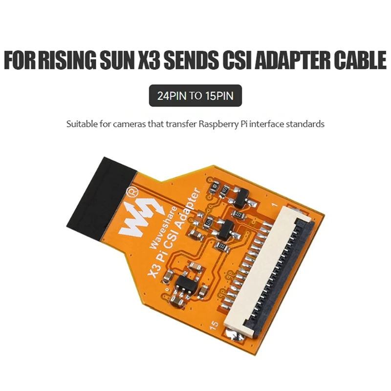 Кабель-адаптер Waveshare X3 Pi CSI, Кабель-адаптер для подключения для Rising Sun X3 Pi OV5647 IMX219 IMX477
Кабель-адаптер Waveshare X3 Pi CSI, Кабель-адаптер для подключения для Rising Sun X3 Pi OV5647 IMX219 IMX477