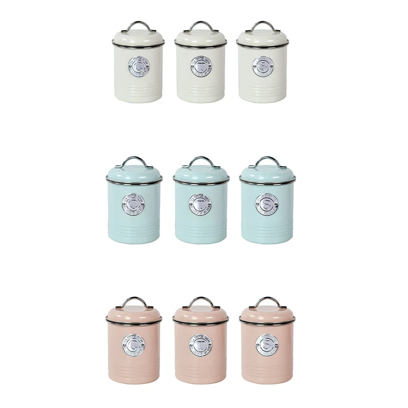 Железный контейнер для хранения кофе, чая, пищевых продуктов, герметичные банки с силиконовым уплотнительным кольцом