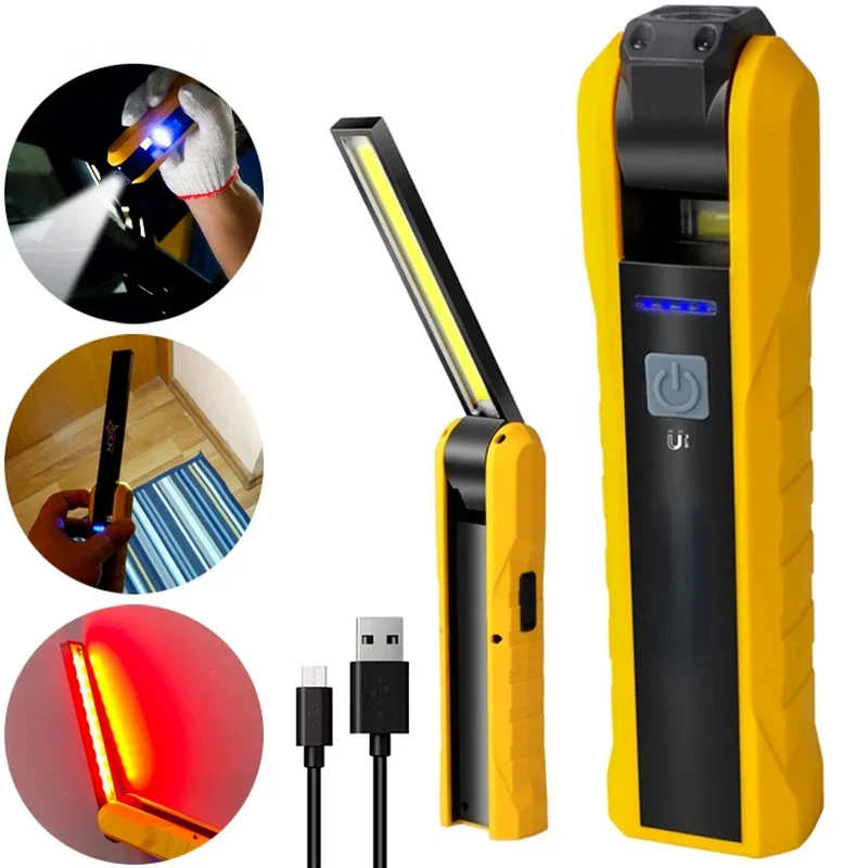 High Power Flashlight with Magnet Repair LED Work Light USB Rechargeable Multi Function Rotatable Hook Working Lamp
High Power Flashlight with Magnet Repair LED Work Light USB Rechargeable Multi Function Rotatable Hook Working Lamp
