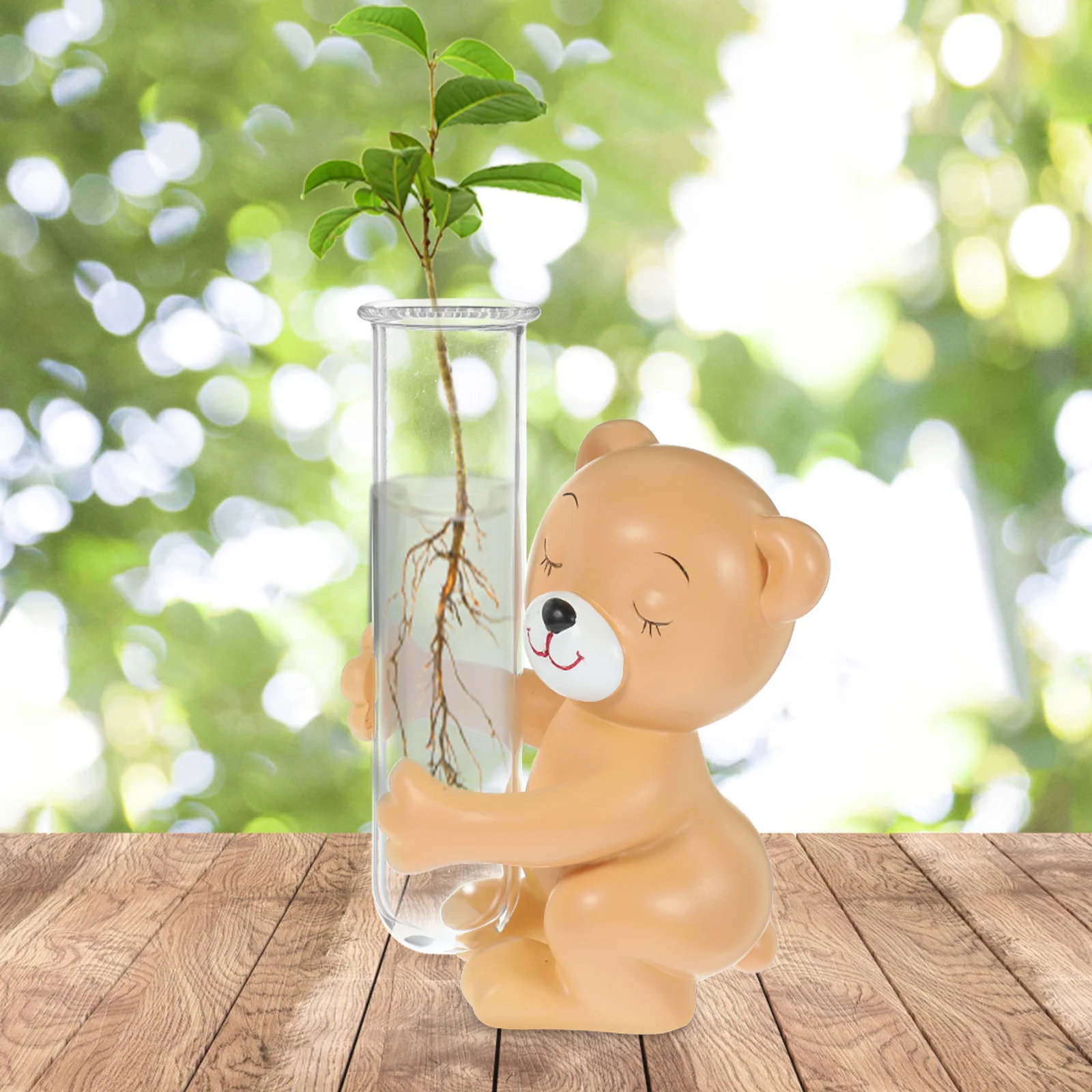 Creative Animal Statue with Glass Tube Decoration Hydroponics Planting Vase Transparent Glass Vase
Creative Animal Statue with Glass Tube Decoration Hydroponics Planting Vase Transparent Glass Vase