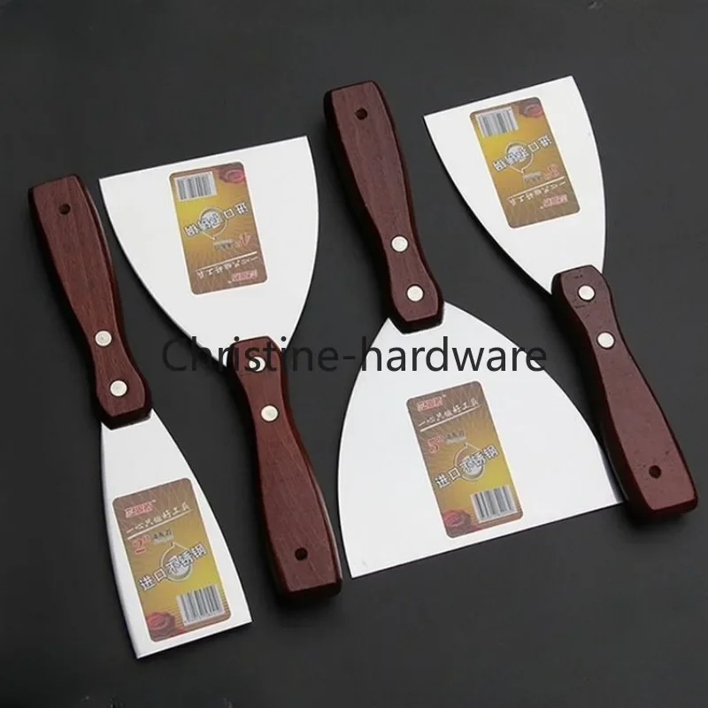 

Putty Knife Scraper with Wood Handle Shovel Scraper Blade Construction Tool Wall Decorative Trowel Hand Tool