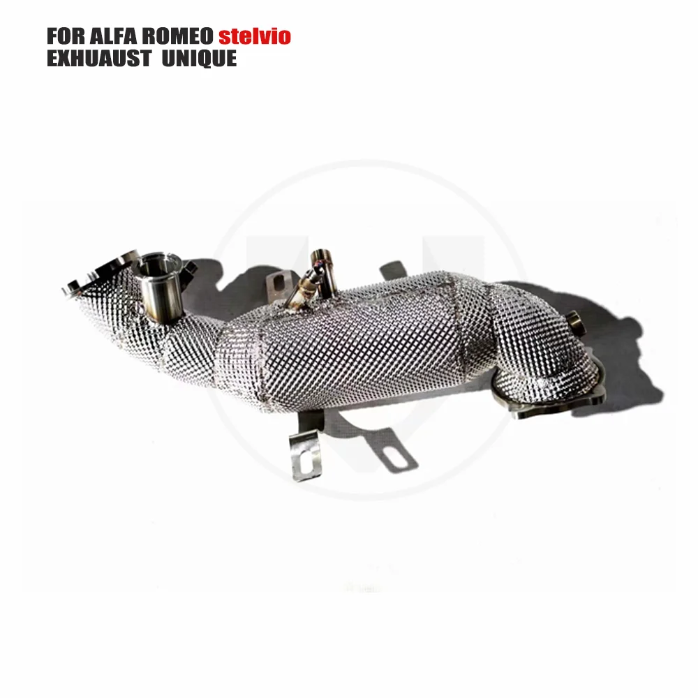 UNIQUE Exhaust Manifold Downpipe for Alfa Romeo stelvio 2.0 Car Accessories With Catalytic converter Header Without cat pipe
UNIQUE Exhaust Manifold Downpipe for Alfa Romeo stelvio 2.0 Car Accessories With Catalytic converter Header Without cat pipe