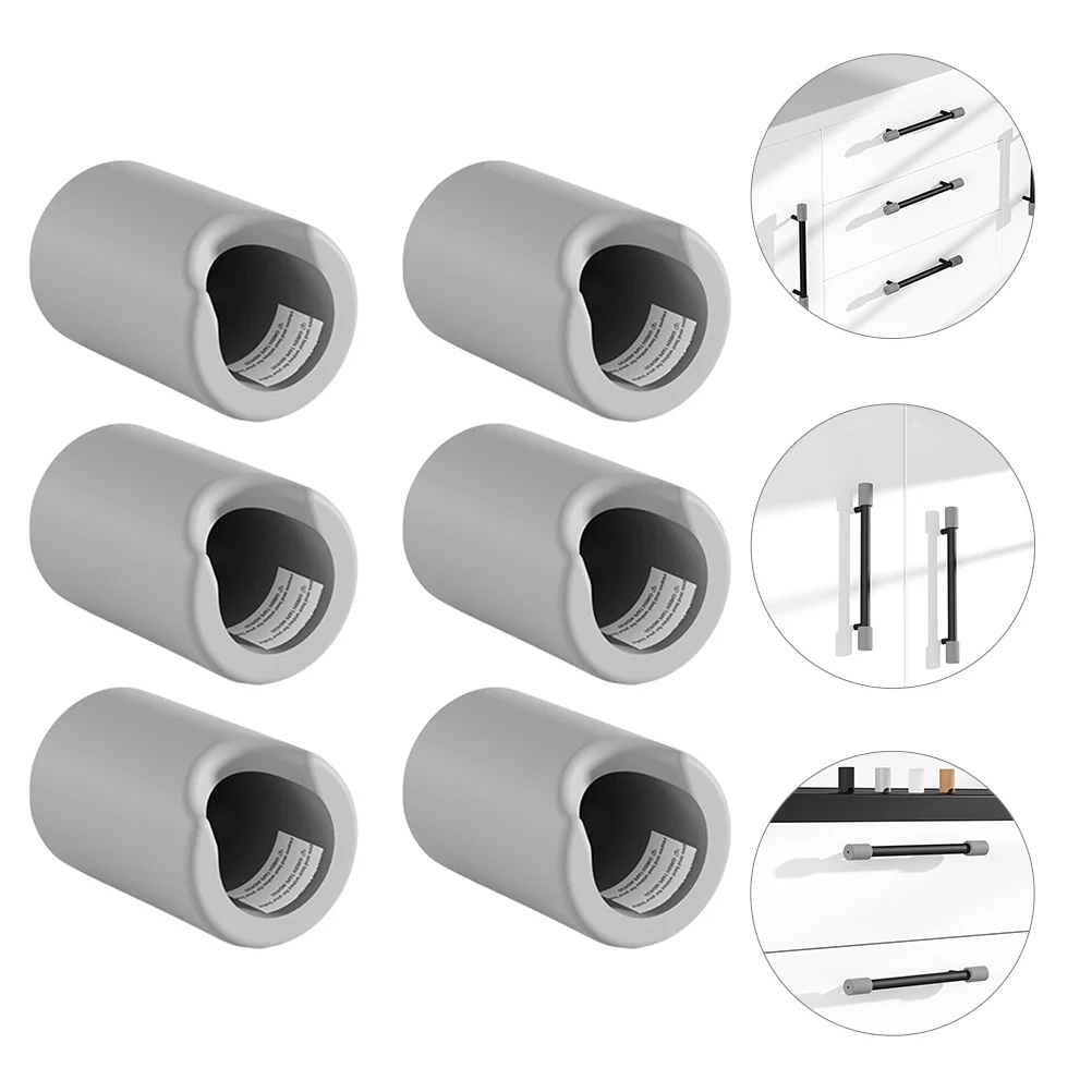 

6 Pcs Silicone Anti-collision Corner Protector for Baby Drawer Door Handle Protectors Furniture Guards Bumpers Wall