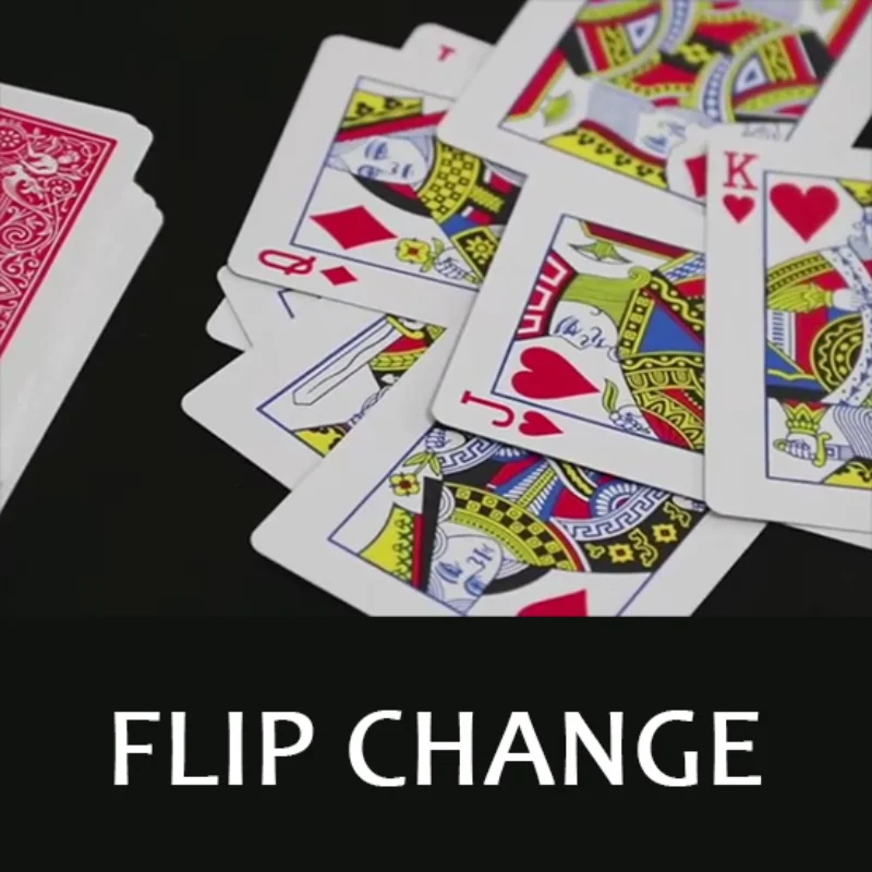 

Flip Change Magic Tricks Changing Chosen Poker Card Magic Props Close Up Props Gimmick Magia Toys Joke Magica Magician Toys