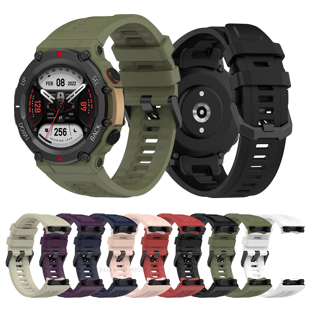 Silicone Sport Strap Watchband for Huami Amazfit T-REX 2 Smart Watch Replacement Bracelet for Amazfit T rex 2 Accessories correa
Silicone Sport Strap Watchband for Huami Amazfit T-REX 2 Smart Watch Replacement Bracelet for Amazfit T rex 2 Accessories correa