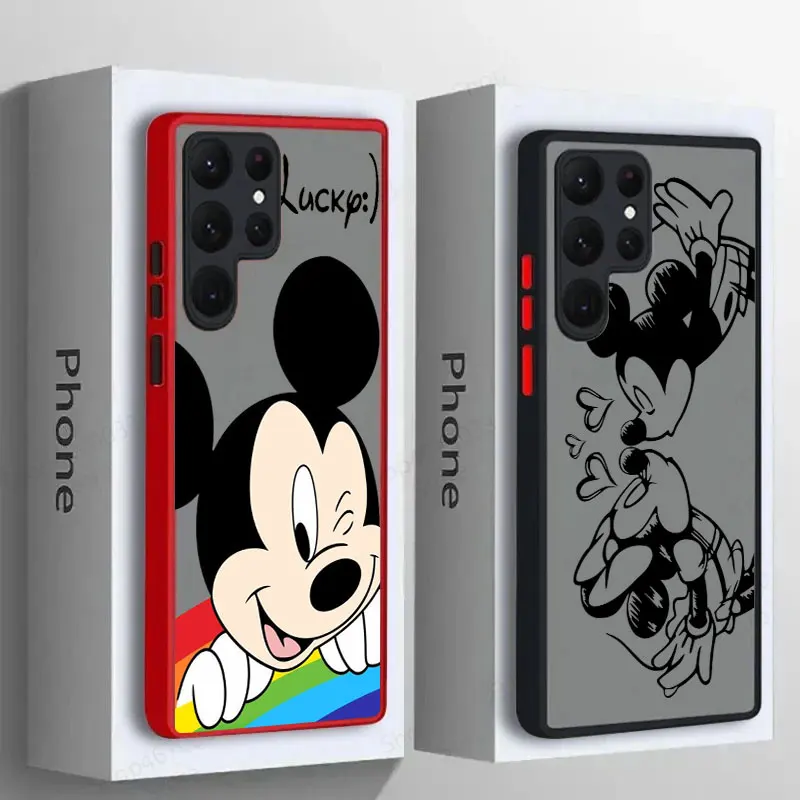 Mickey Minnie Mouse Cartoon Phone Case For Samsung Galaxy S24 Case S23 Ultra S22 S21 S20 FE S10 Plus For S24 Note 20 Ultra Cover Mickey Minnie Mouse Cartoon Phone Case For Samsung Galaxy S24 Case S23 Ultra S22 S21 S20 FE S10 Plus For S24 Note 20 Ultra Cover