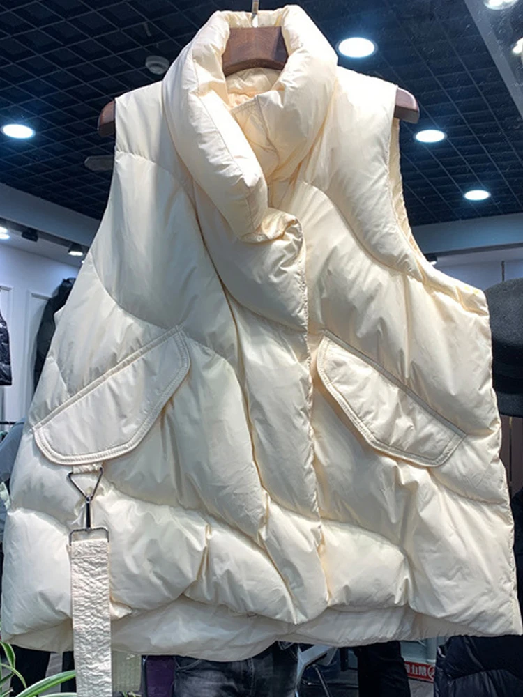 2023 New Autumn Winter Down Cotton Sleeveless Jacket Female Vest Cardigan Zipper Loose Light Thin Waistcoat Women's Vests Coat
2023 New Autumn Winter Down Cotton Sleeveless Jacket Female Vest Cardigan Zipper Loose Light Thin Waistcoat Women's Vests Coat