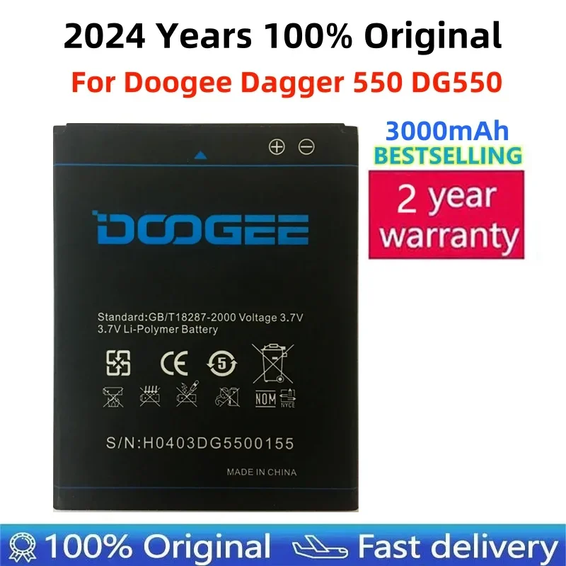 Оригинальный аккумулятор для сотового телефона B-DG550 DG550 Для Doogee Dagger 550 3000 мАч, сменные батареи с реальной емкостью, лучшее качество
Оригинальный аккумулятор для сотового телефона B-DG550 DG550 Для Doogee Dagger 550 3000 мАч, сменные батареи с реальной емкостью, лучшее качество